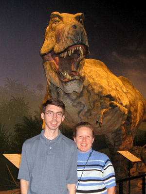 Tyranosaurus Rex was created on the sixth day along with all the other land animals